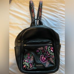 LIMITED EDITION VERA BRADLEY REAL LEATHER BOOKBAG- used very few times